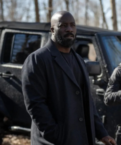 Mike Colter Alarum 2025 Wool Coat