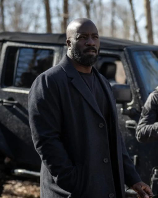 Mike Colter Alarum 2025 Wool Coat