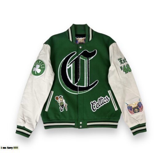 Boston Celtics Block Letter Varsity Jacket