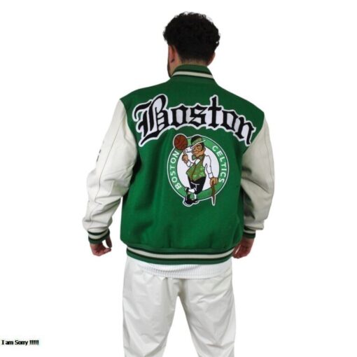 Boston Celtics Block Letter Varsity Jacket