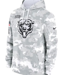 Chicago Bears Salute To Service Camo 2024 Hoodie