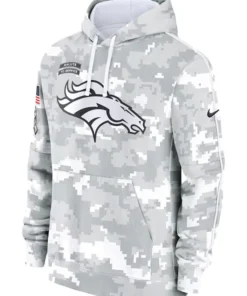 Denver Broncos Salute To Service Camo 2024 Hoodie