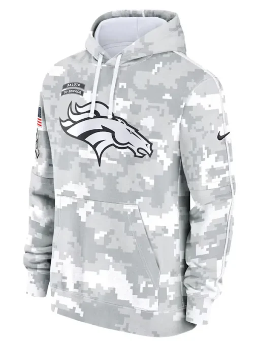 Denver Broncos Salute To Service Camo 2024 Hoodie