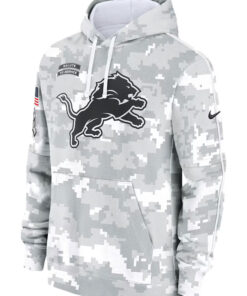 Detroit Lions Salute To Service Camo 2024 Hoodie