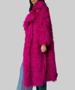 Elsbeth Carrie Preston Pink Fur Coat