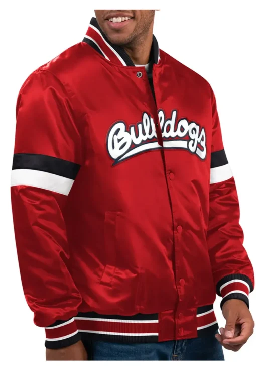 Fresno State Bulldog Home Game Red Varsity Jacket