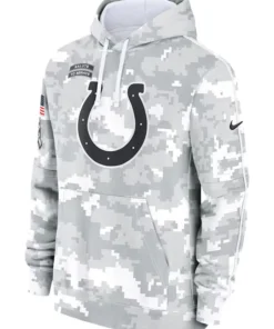 Indianapolis Colts Salute To Service Camo 2024 Hoodie