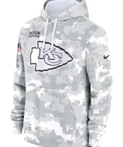 Kansas City Chiefs Salute To Service Camo 2024 Hoodie