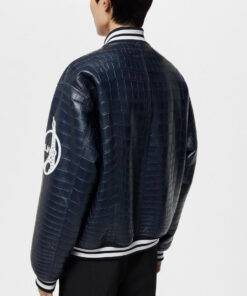 Mens Louis Vuitton Vers 2024 Blue Varsity Jacket