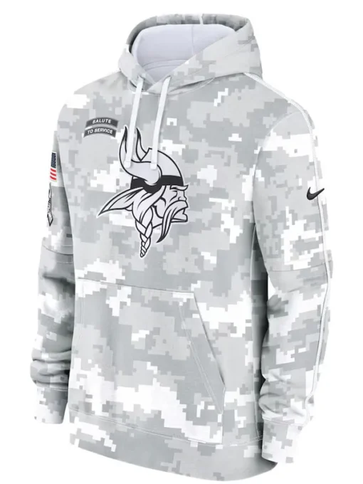 Minnesota Vikings Salute To Service Camo 2024 Hoodie