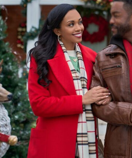 Christmas with a Kiss Mona Red Coat