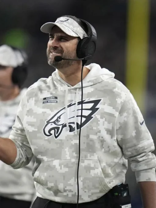 Nick Sirianni Salute to Service Eagles Camo Hoodie