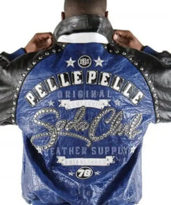 Pelle Pelle 1978 Blue Leather Jacket