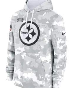 Pittsburgh Steelers Salute To Service Camo 2024 Hoodie