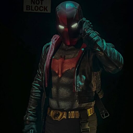 Red Hood Black Jacket