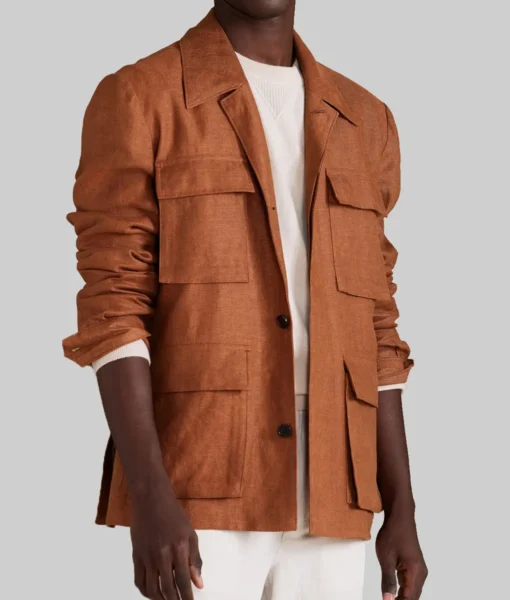 The Madness Colman Domingo Brown Cotton Jacket