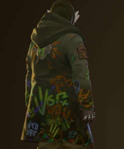 Ekko Arcane Tv Series Green Hooded Jacket