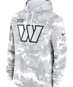 Washington Commanders Salute To Service Camo 2024 Hoodie