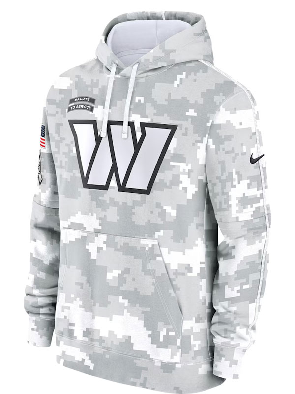 Washington Commanders Salute To Service Camo 2024 Hoodie