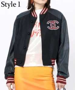 Chanel CC Patch Varsity Jacket