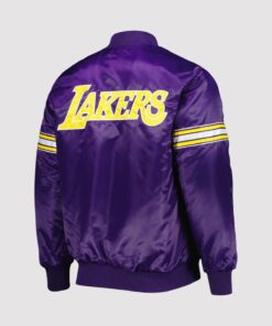 Los Angeles Lakers Pick & Roll Purple Varsity Jacket