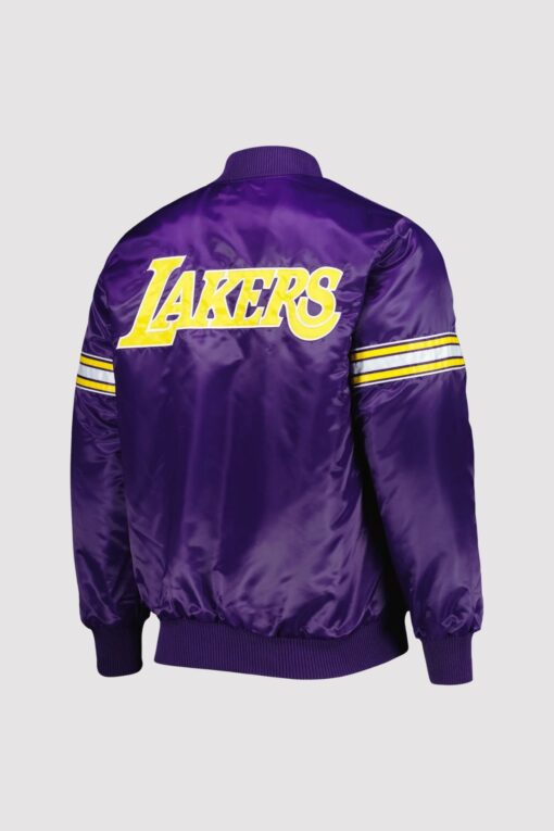 Los Angeles Lakers Pick & Roll Purple Varsity Jacket