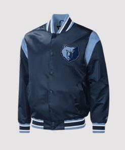 Memphis Grizzlies Force Play Varsity Satin Jacket