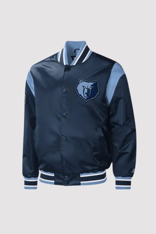 Memphis Grizzlies Force Play Varsity Satin Jacket