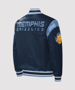 Memphis Grizzlies Force Play Varsity Satin Jacket