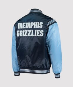 Memphis Grizzlies The Enforcer Satin Varsity Jacket