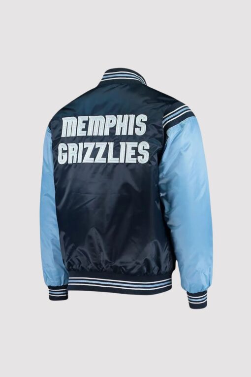 Memphis Grizzlies The Enforcer Satin Varsity Jacket