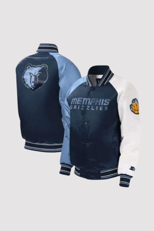 Memphis Grizzlies Youth Varsity Satin Jacket