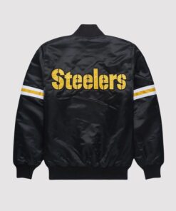 Pittsburgh Steelers Black Satin Jacket