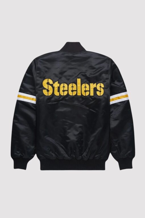 Pittsburgh Steelers Black Satin Jacket