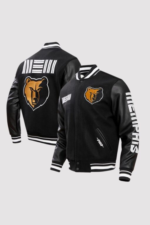 Pro Standard Memphis Grizzlies Black Varsity Jacket