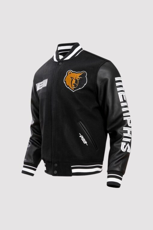 Pro Standard Memphis Grizzlies Black Varsity Jacket