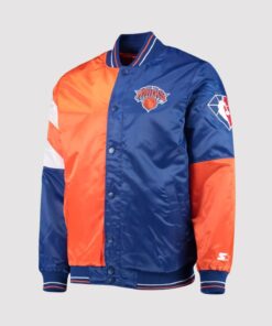 New York Knicks 75th Anniversary Leader Color Block Varsity Jacket